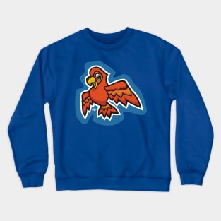 Little Red Parrot Crewneck Sweatshirt